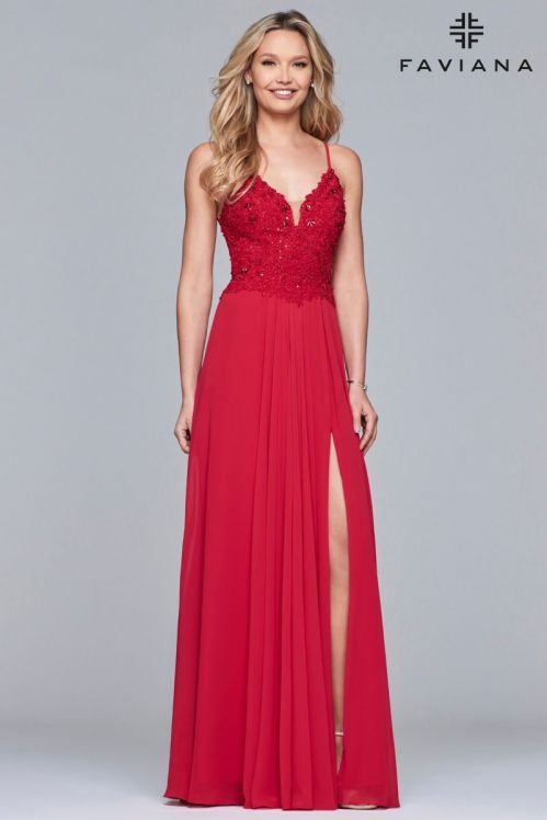 Faviana red dress Clearance